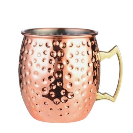 Superior Quality Mug Glossy Finishing Bar and Club Home Kitchen and Restaurants Usage Hammered Design Copper Mug