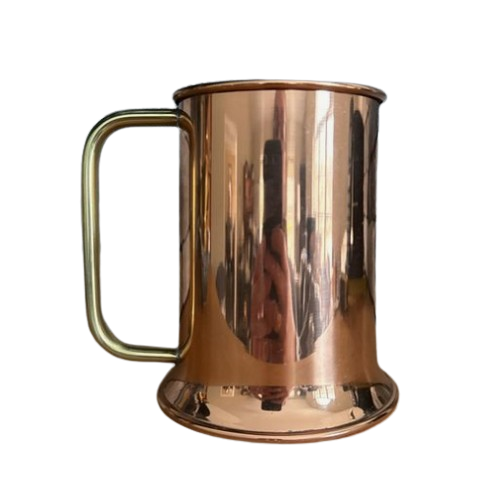 Superior Quality Mug Glossy Finishing Bar and Club Home Kitchen and Restaurants Usage Hammered Design Copper Mug