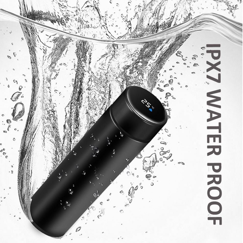 FACTORY OEM LED temperature display thermal vacuum flasks thermos cup stainless steel led smart water bottle with tea infuser