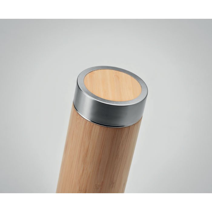 Reusable Bamboo Thermo Stainless Steel Tumbler Hot Coffee Tea Thermos Bottle Vacuum Flasks & Thermoses Bamboo Thermos Tumbler