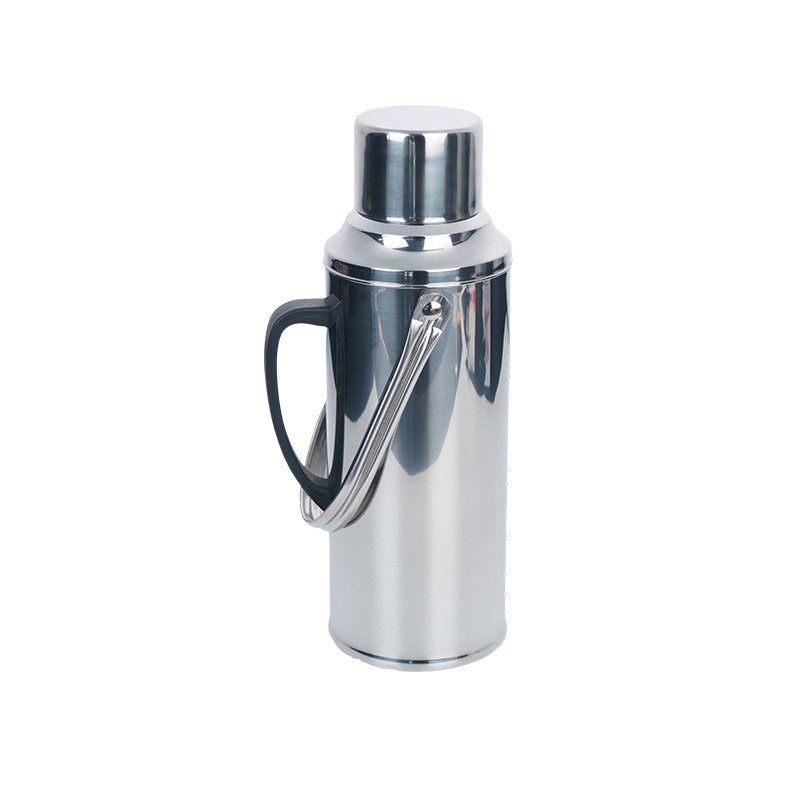 Glass Inner 2.0L 3.2L Retro Thermos Stainless Steel Vacuum Flask with Cover