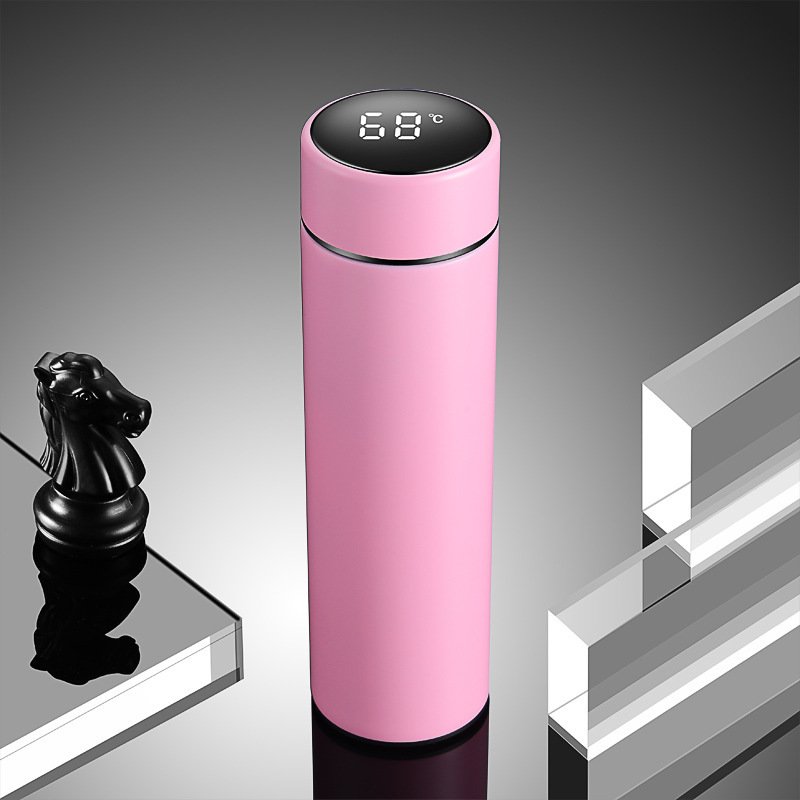 Creative intelligent Thermos Cup 304 stainless steel smart water bottle insulation straight vacuum cup
