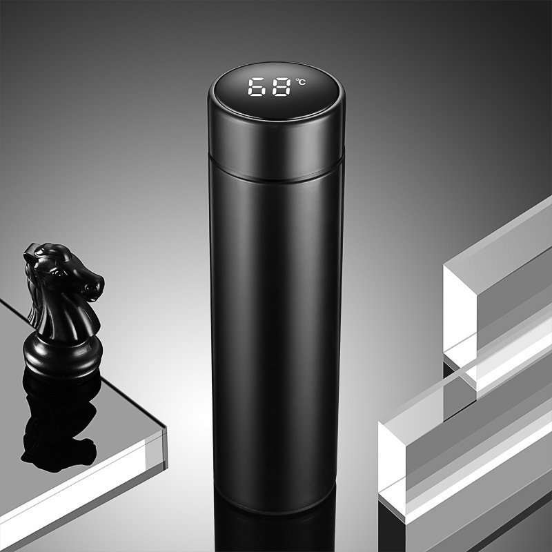 Creative intelligent Thermos Cup 304 stainless steel smart water bottle insulation straight vacuum cup