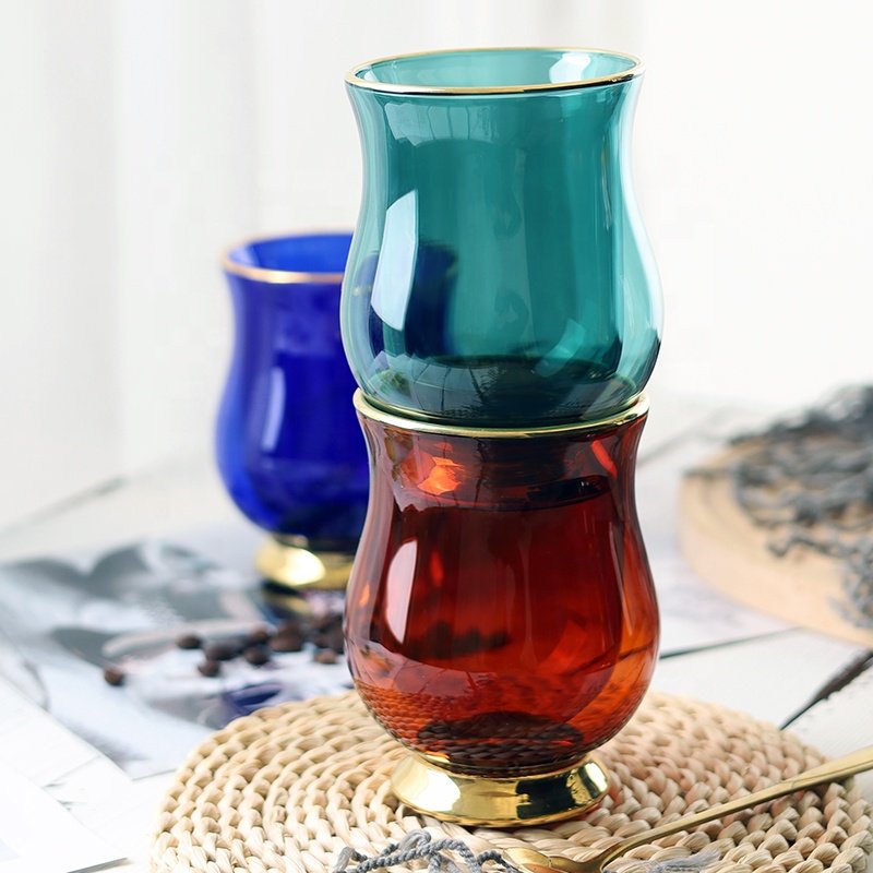 Handmade High Borosilicate Double Wall Glass Coffee or Tea Cups Insulated 300ml Coffee Mugs