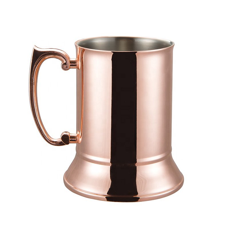 Custom Logo Color Wholesale 450ml Stainless Steel Double Wall Beer Stein Mug with Handle