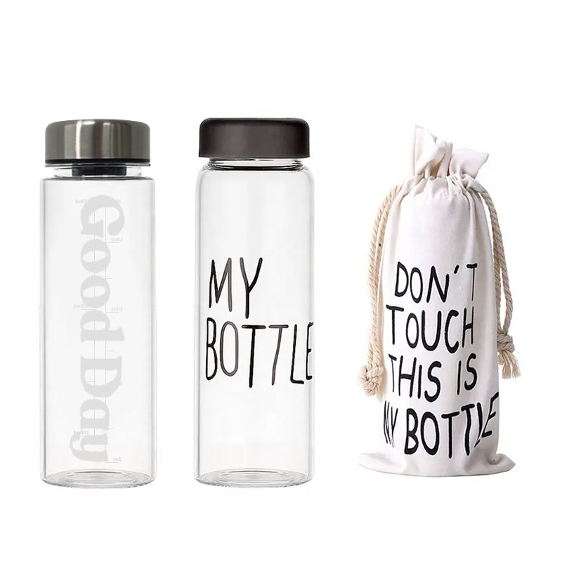 2024 Wholesale 16oz Small Plastic Drinking Juice Water Bottle Custom 500ml Plastic Clear Water Bottles