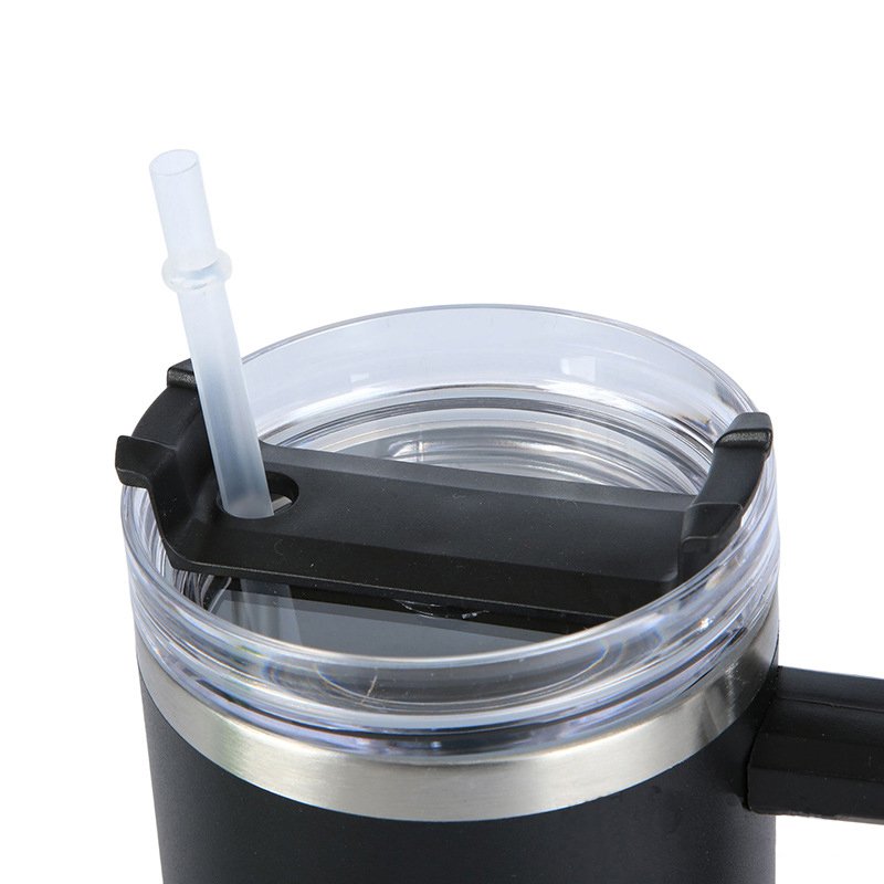 Wholesale bulk 304 stainless steel tumbler thermal vacuum flask tea thermos water bottles outdoor with handle lid