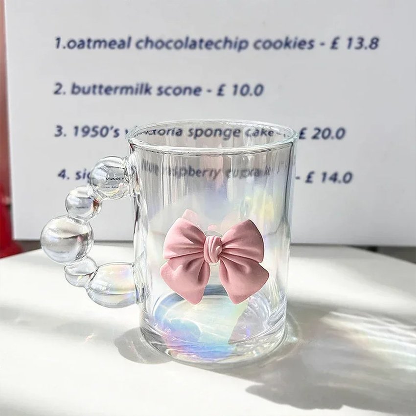 Big Size Cup Cute Creative Home Birthday Milk Cup Girl Water Nice Coffee Student Gift Glass Mug With Handle