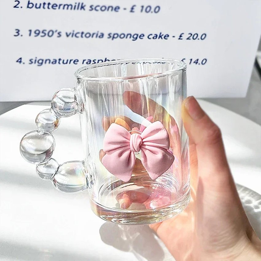 Big Size Cup Cute Creative Home Birthday Milk Cup Girl Water Nice Coffee Student Gift Glass Mug With Handle