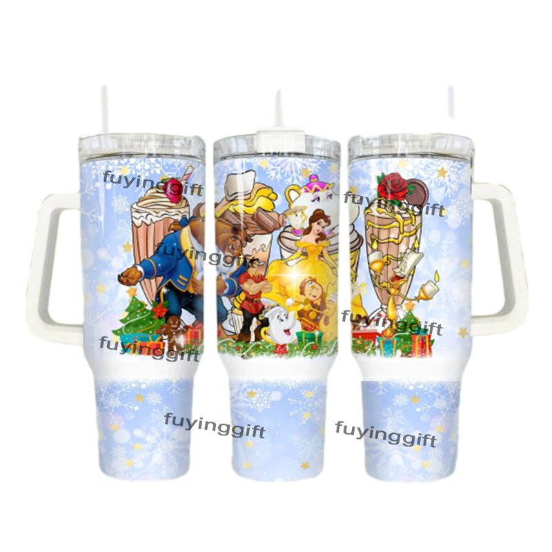 2024 Top Selling Christmas Gifts Cup 40 oz Stainless Steel Vacuum Travel Mug Portable Sport Bottles 40oz Tumbler With Handle