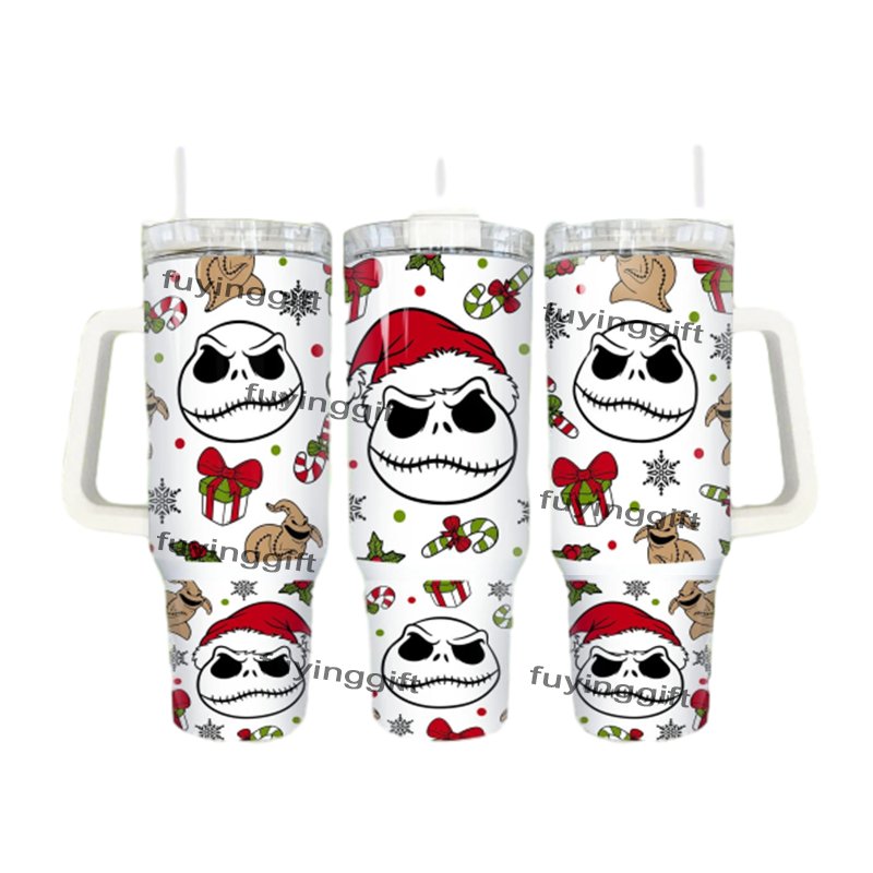 2024 Top Selling Christmas Gifts Cup 40 oz Stainless Steel Vacuum Travel Mug Portable Sport Bottles 40oz Tumbler With Handle