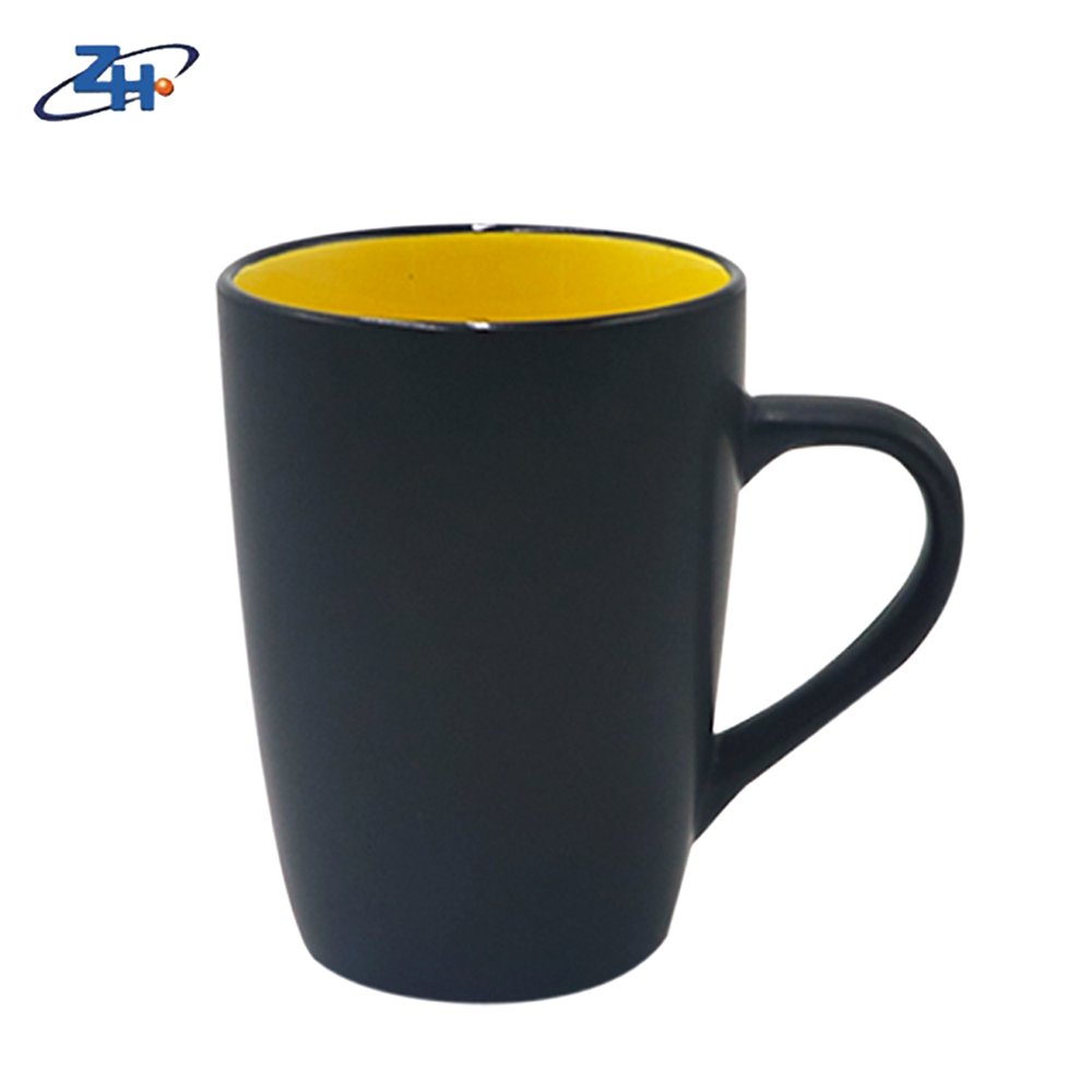 Matte Black Ceramic Mug Customized Giveaways Milk Mugs Contemporary Good for Sale Reusable Promotional Custom Printed Plain