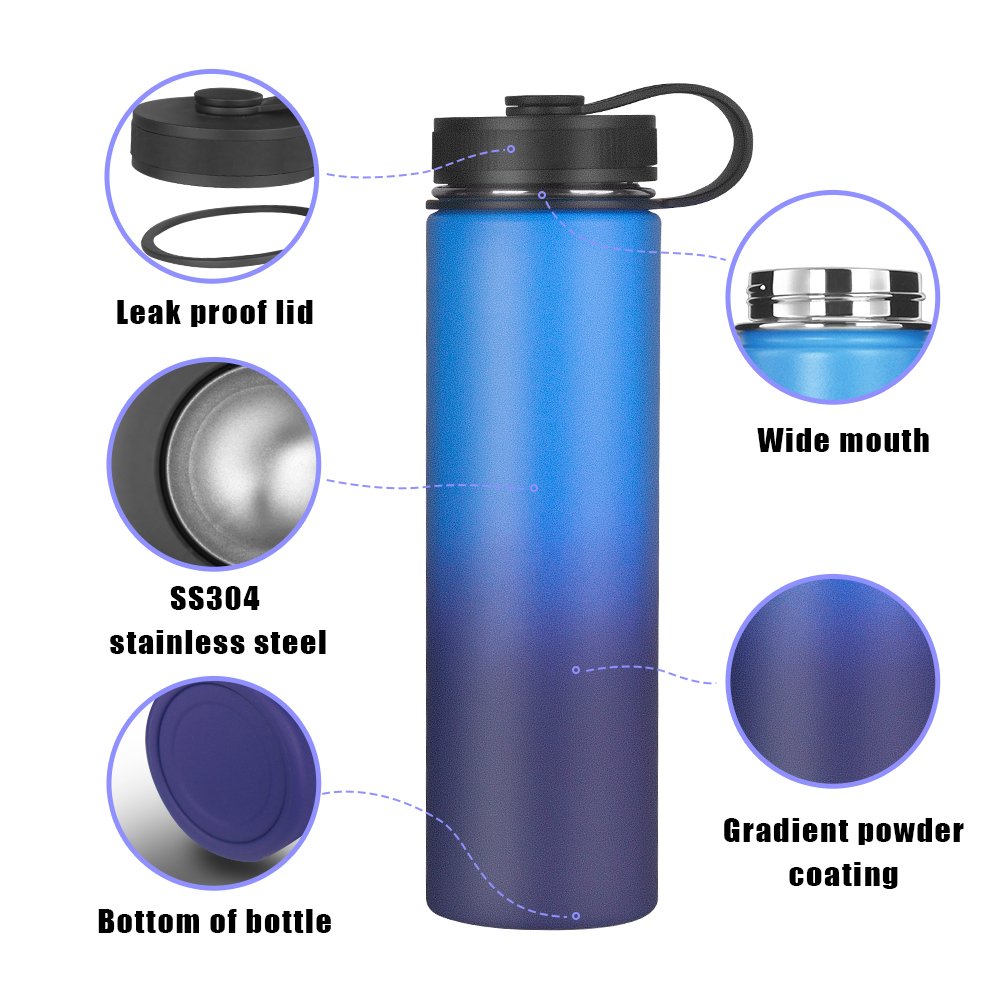 2022 new drinking luxury stainless steel insulated thermos water bottle gym vacuum flask