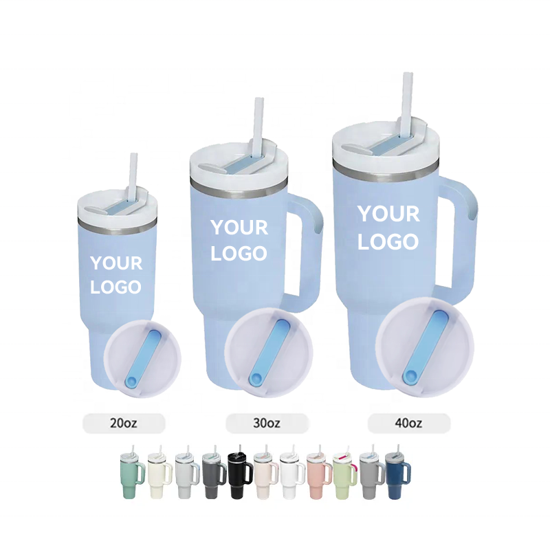 Upgrade 20oz 30oz 40oz Pink Tumblers Wholesale Bulk Stainless Steel Insulated Vacuum Flask Water Bottle Thermo Cup For Coffee