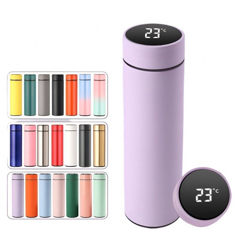 500ml Gift Cup Smart Thermos Cup Intelligent LED Vacuum temperature Display Stainless Steel Vacuum Flask
