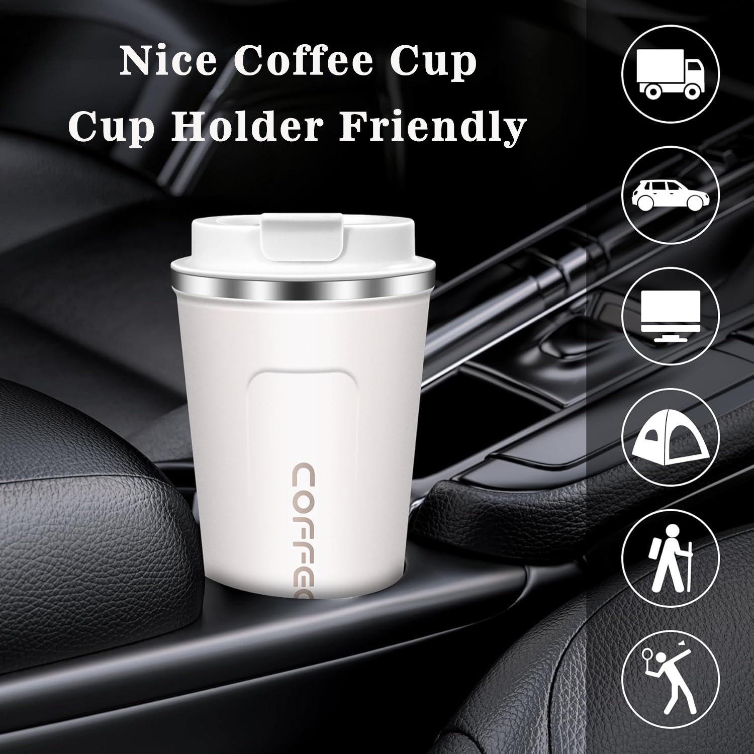 Design Double Wall Vacuum Flask Stainless Steel Outdoor Sport Led Smart Intelligent Water Bottle Coffee Mug Cup to Drink Water