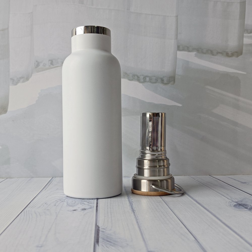 Wholesale Thermal Bottle 500ML Double Wall Stainless Steel Water Bottle Thermoses Vacuum Flask With Bamboo Lid