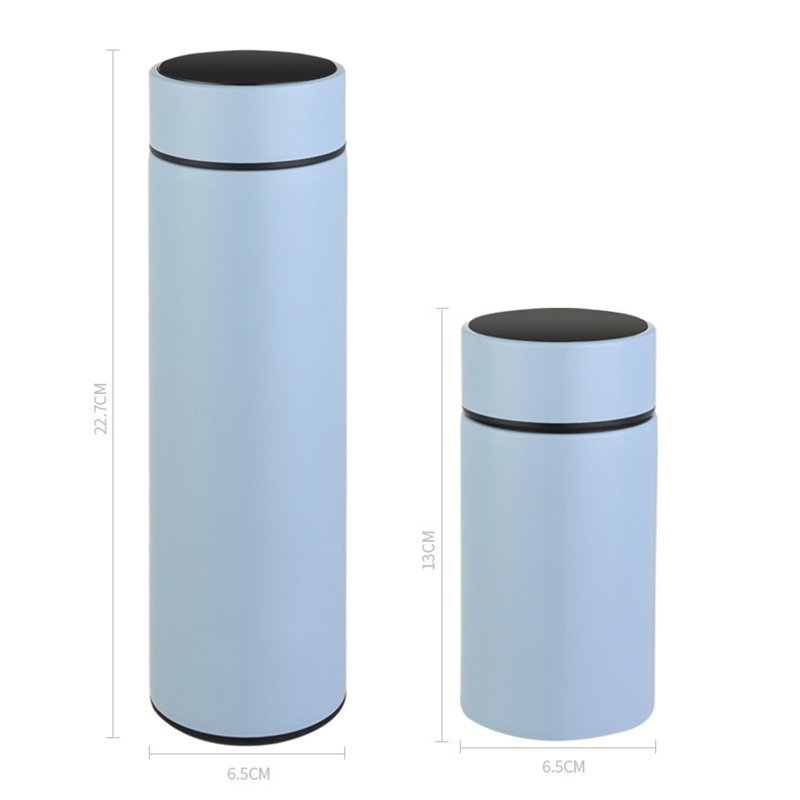 Mini 200ml Led Stainless Steel Vacuum Flask Temperature Display Thermal Smart Water Bottle for School Kids Children