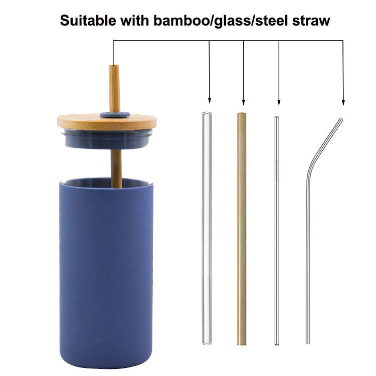 20oz 30oz 40oz wholesale bulk custom rainbow travel bamboo glass sublimation water coffee tumbler cup bottle mug with straw