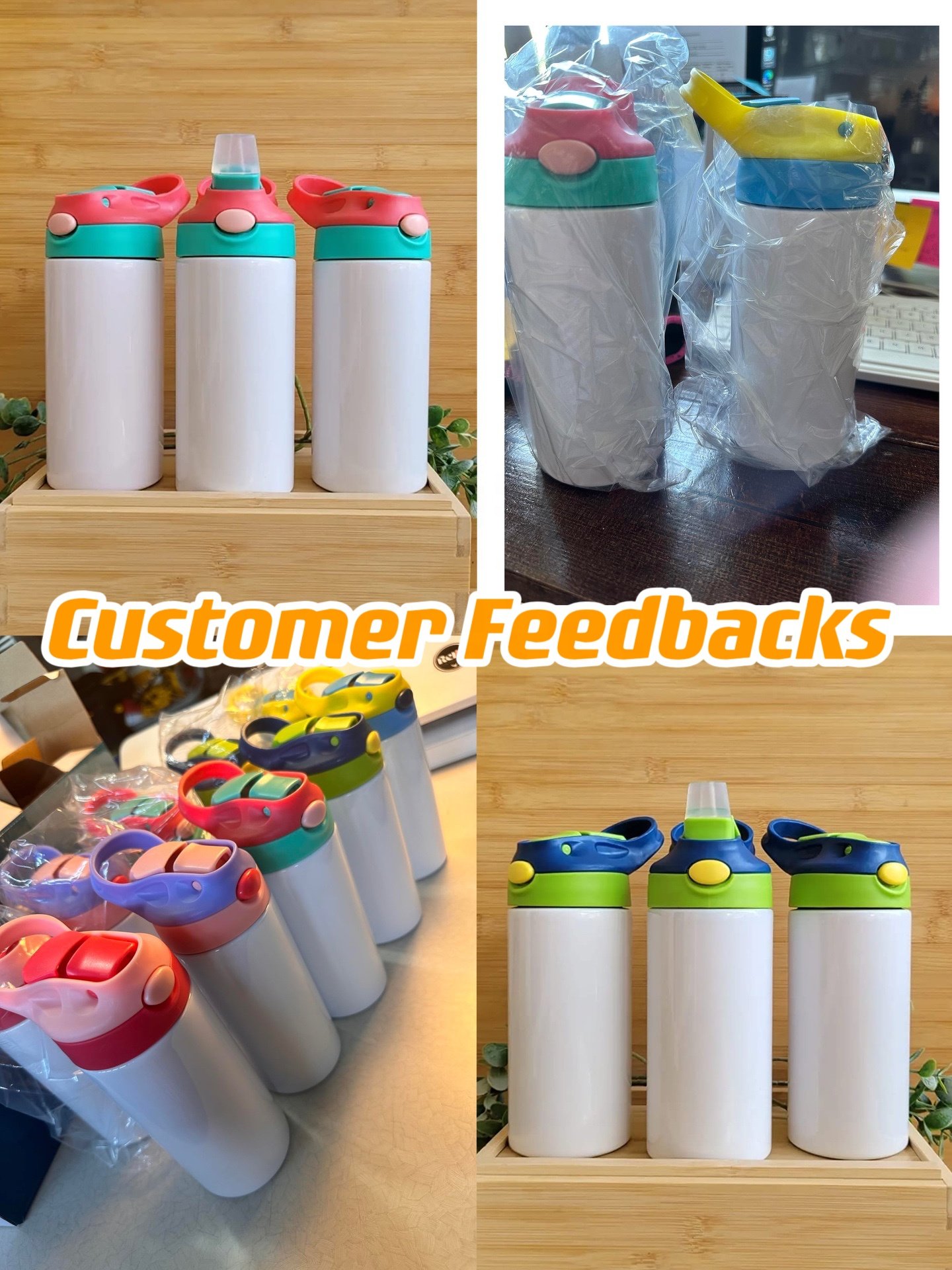 Wholesale In stock 10 Pack Kids Sublimation Tumbler Water Bottle Blanks
