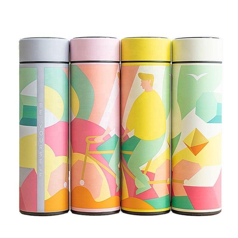 Eco Friendly Products 2024 Gym Water Bottles Temperature Led Display Water Bottle Type Smart Stainless Steel Vacuum Flask