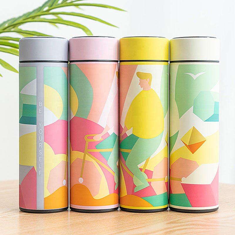 Eco Friendly Products 2024 Gym Water Bottles Temperature Led Display Water Bottle Type Smart Stainless Steel Vacuum Flask
