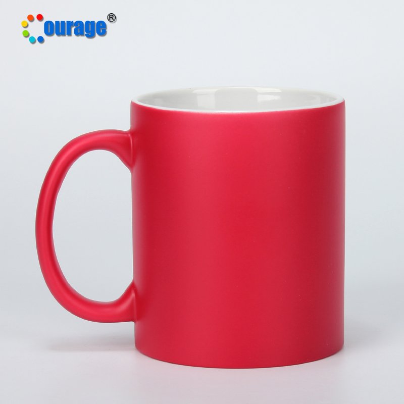 11OZ Sublimation heat transfer printing design color changing magic mug