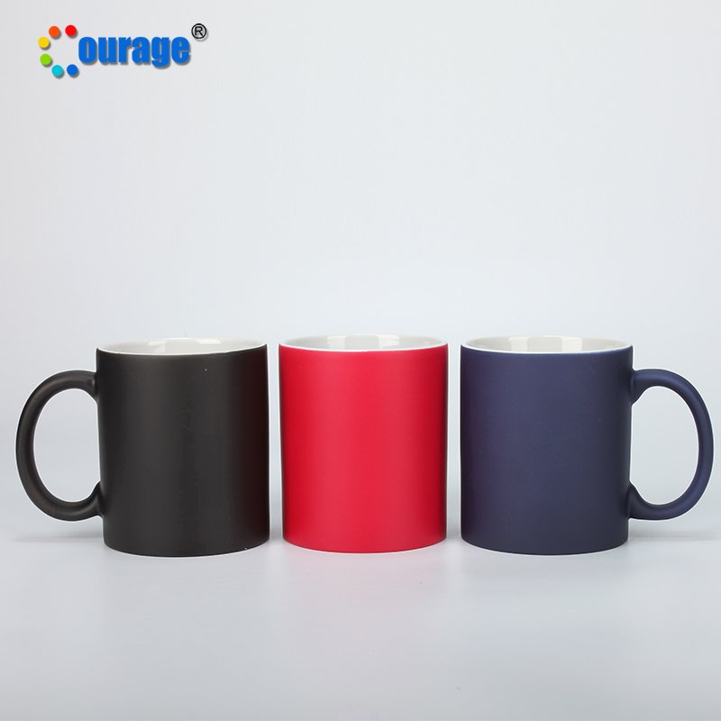 11OZ Sublimation heat transfer printing design color changing magic mug