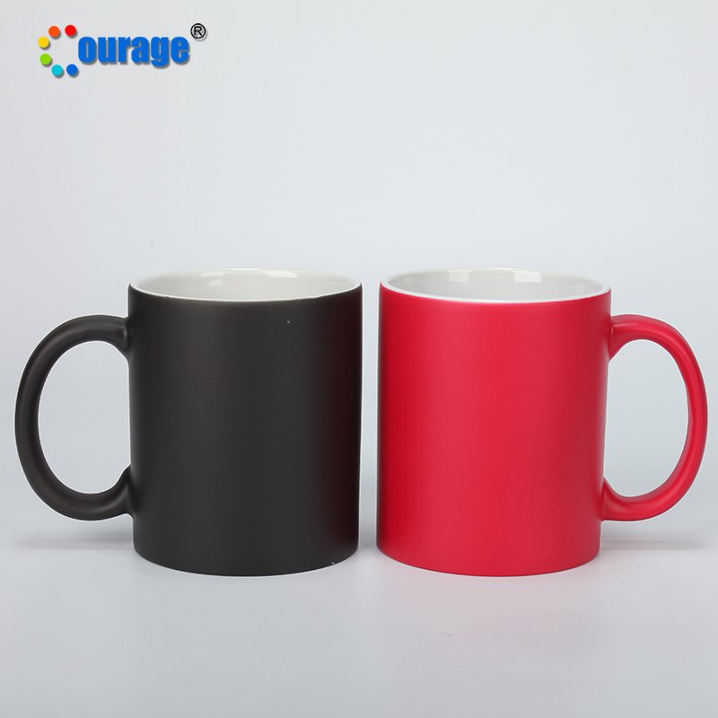 11OZ Sublimation heat transfer printing design color changing magic mug