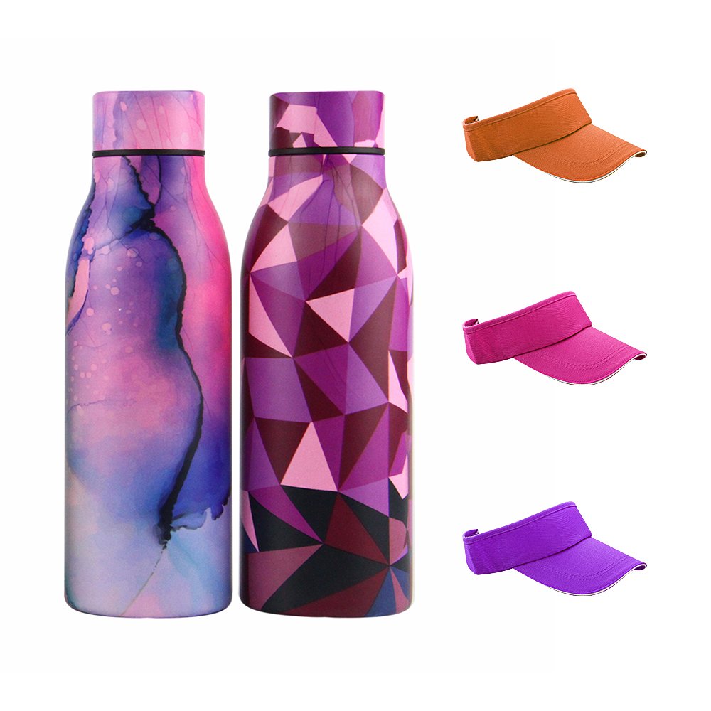 Custom Logo Thermos Water Bottle Double Wall Vacuum Insulated 600ml Camping Vacuum Flask Stainless Steel Water bottle