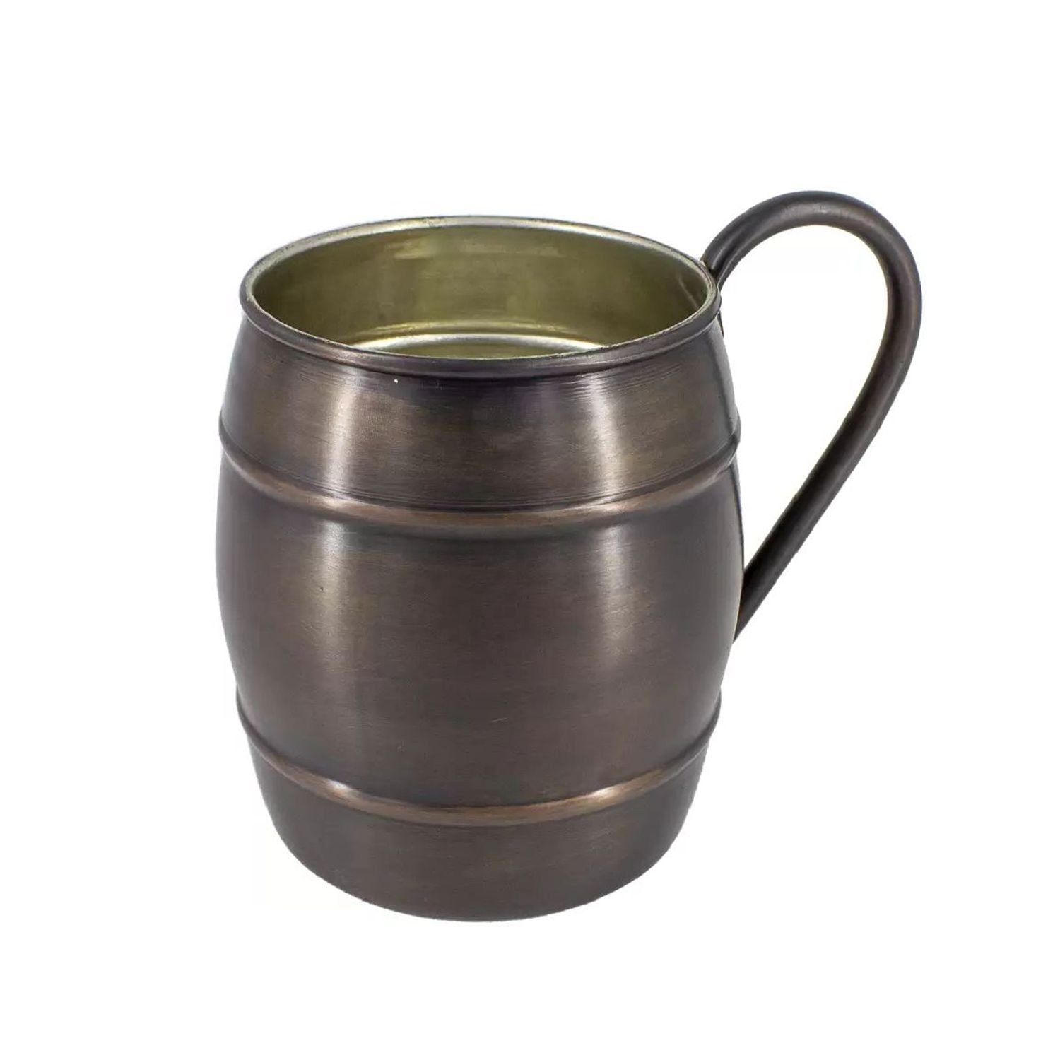 Authentic Design Turkish Copper Mug Grande Hammered Glass Mug NICKEL Color Durable and Long Lasting Traditional