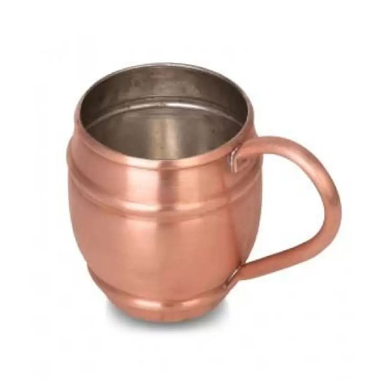 Authentic Design Turkish Copper Mug Grande Hammered Glass Mug NICKEL Color Durable and Long Lasting Traditional