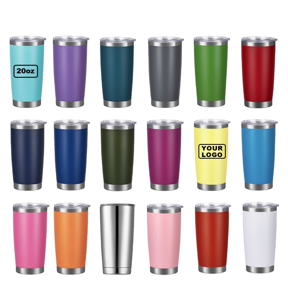 Lingyue custom thermal 20oz flask bottle double wall stainless steel coffee mug with lid tumblers sublimation