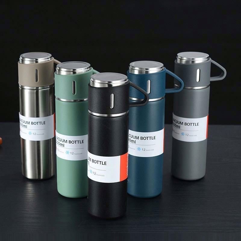 Corporate Business Stainless Steel Vacuum Flask Thermos Mug Gift Set