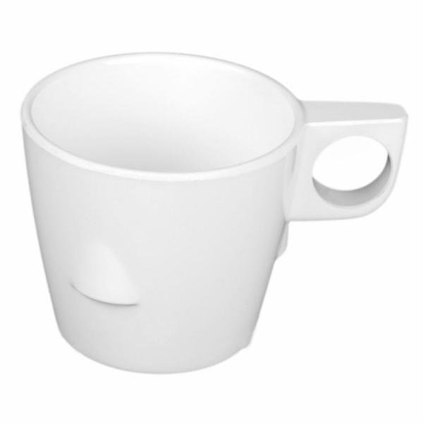 stackable melamine cup mug with handle for coffee tea kids 7oz 8oz 300ml