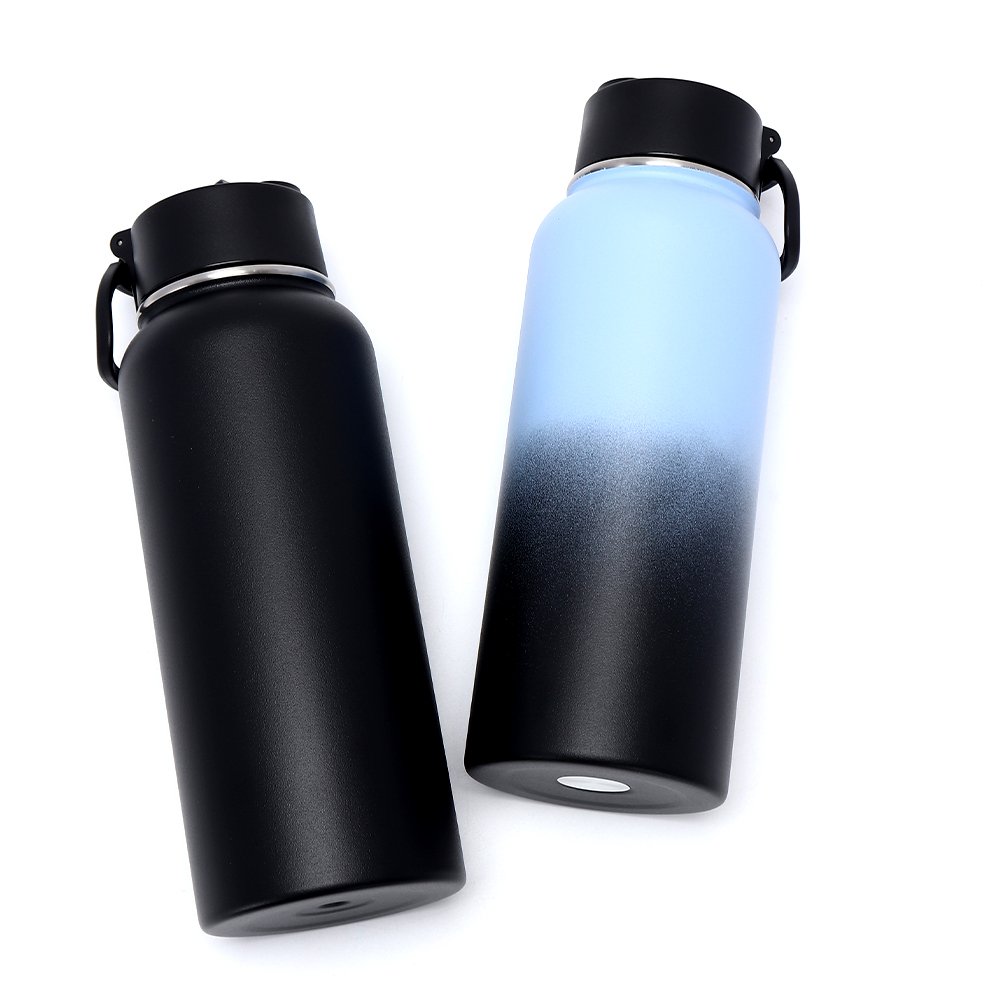 Double Wall Vacuum Flask Insulated Stainless Steel Vacuum Flask Thermo With Straw