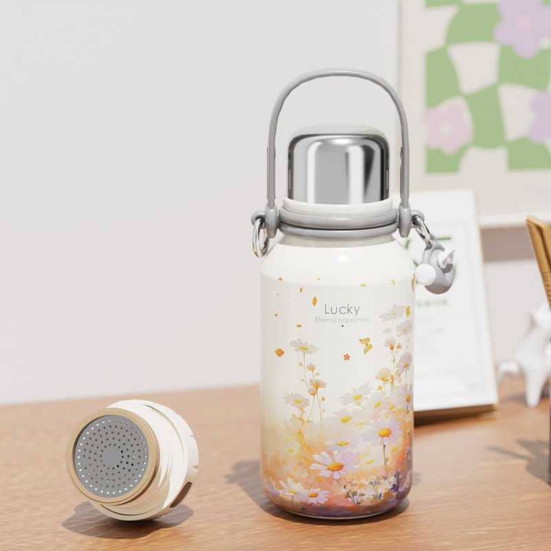Hot Sale Portable Vacuum Flask Water Bottles with Handle Lid Kids Water Bottle Insulated Stainless Steel Gifts for Women 24 Oz