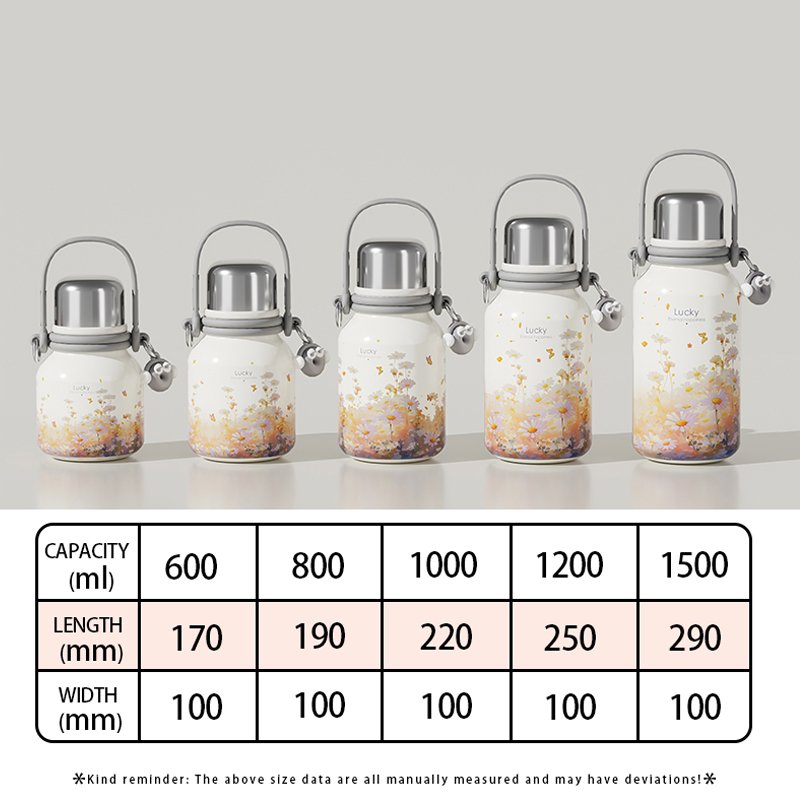 Hot Sale Portable Vacuum Flask Water Bottles with Handle Lid Kids Water Bottle Insulated Stainless Steel Gifts for Women 24 Oz