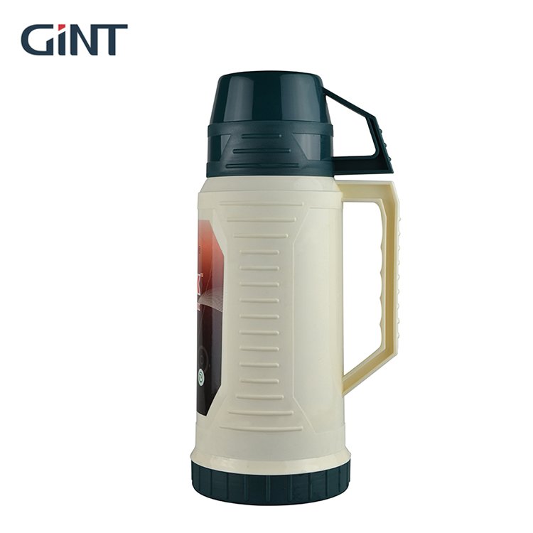 Wholesale 1.9L custom printed vacuum flask insulated thermos with double lid