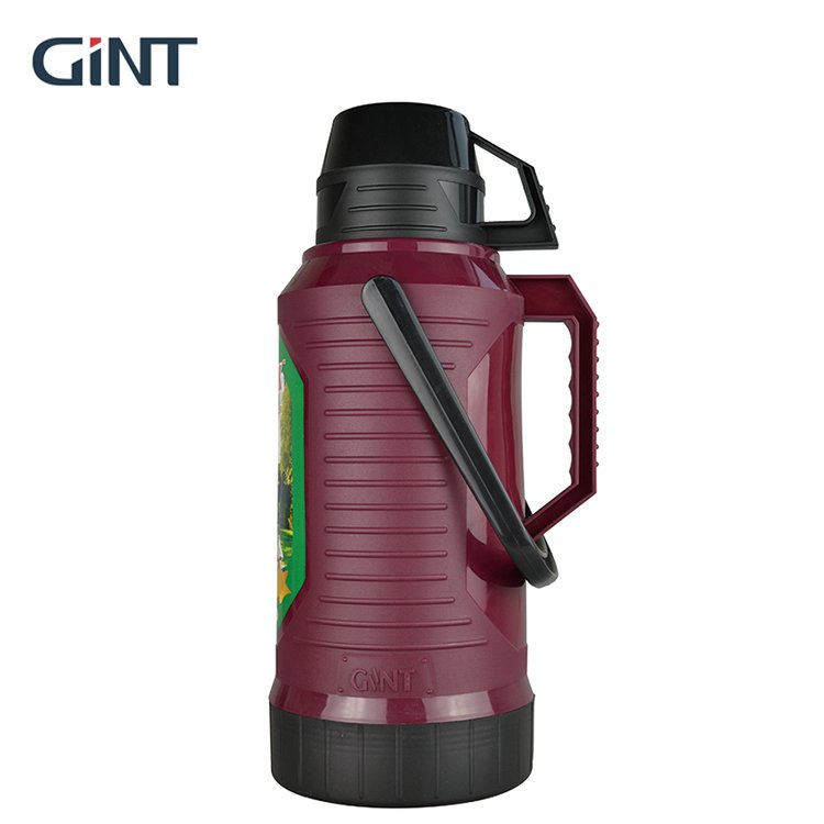 Wholesale 1.9L custom printed vacuum flask insulated thermos with double lid