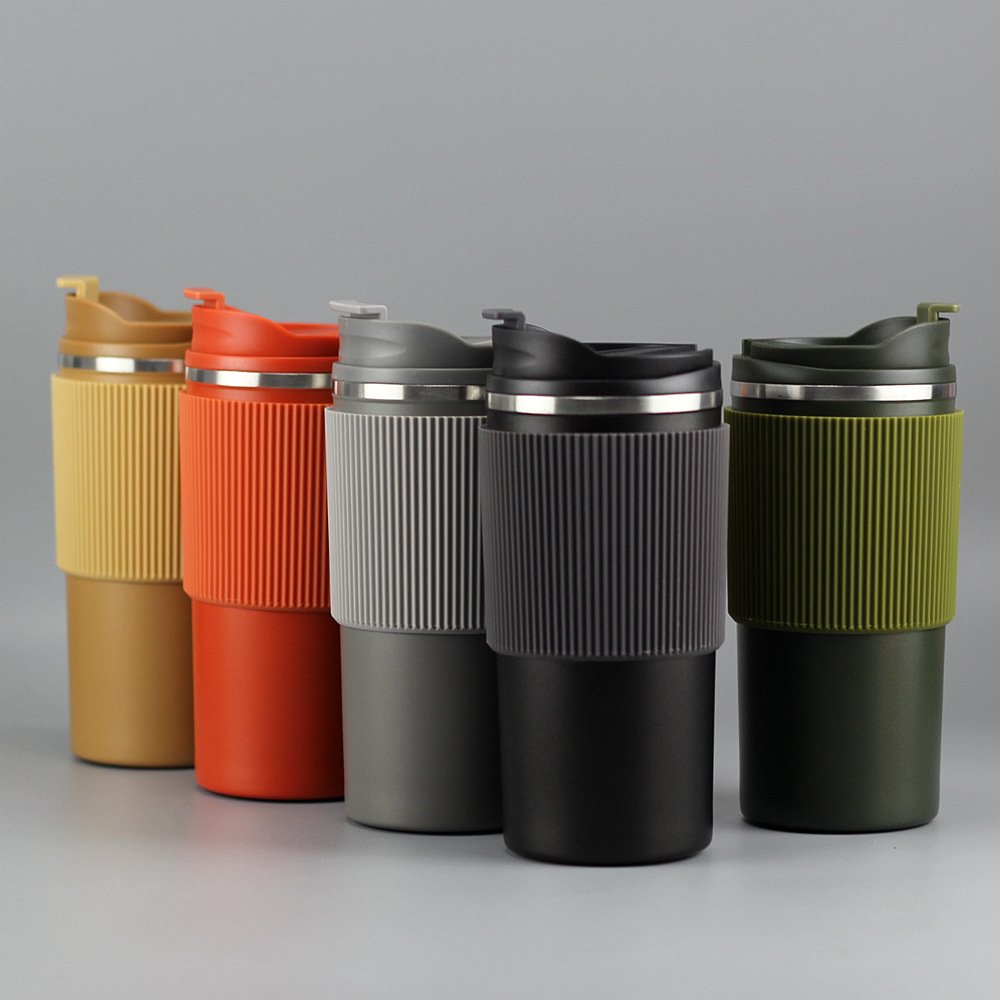 New Design Tumbler Coffee Mug Stainless Steel Double Wall vacuum cup with Silicone Case