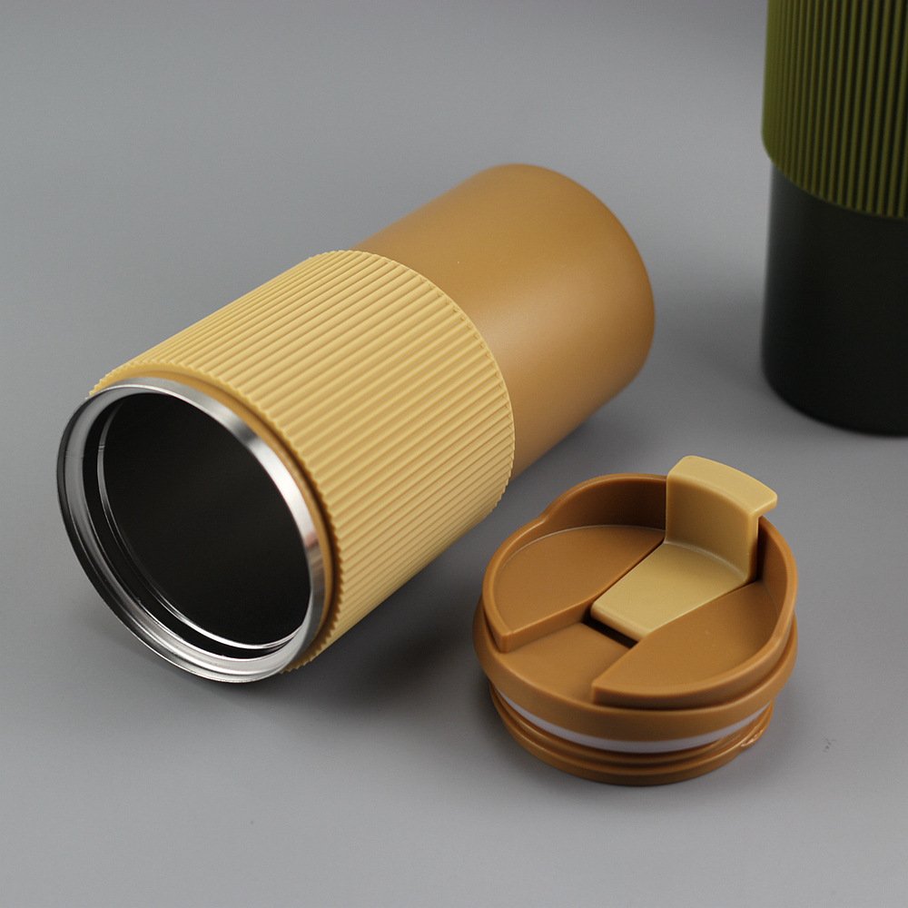 New Design Tumbler Coffee Mug Stainless Steel Double Wall vacuum cup with Silicone Case