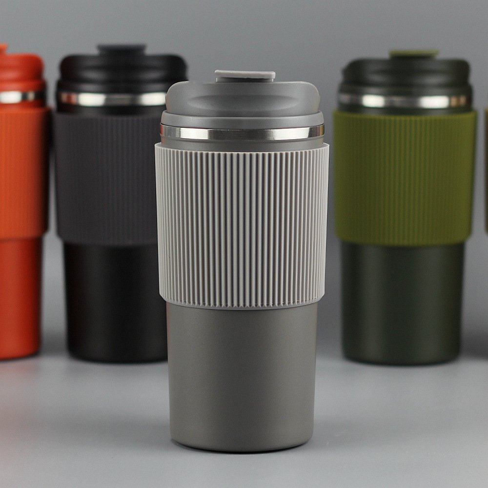 New Design Tumbler Coffee Mug Stainless Steel Double Wall vacuum cup with Silicone Case