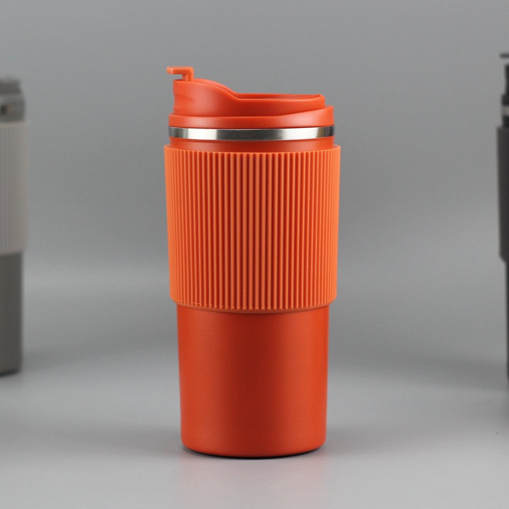 New Design Tumbler Coffee Mug Stainless Steel Double Wall vacuum cup with Silicone Case