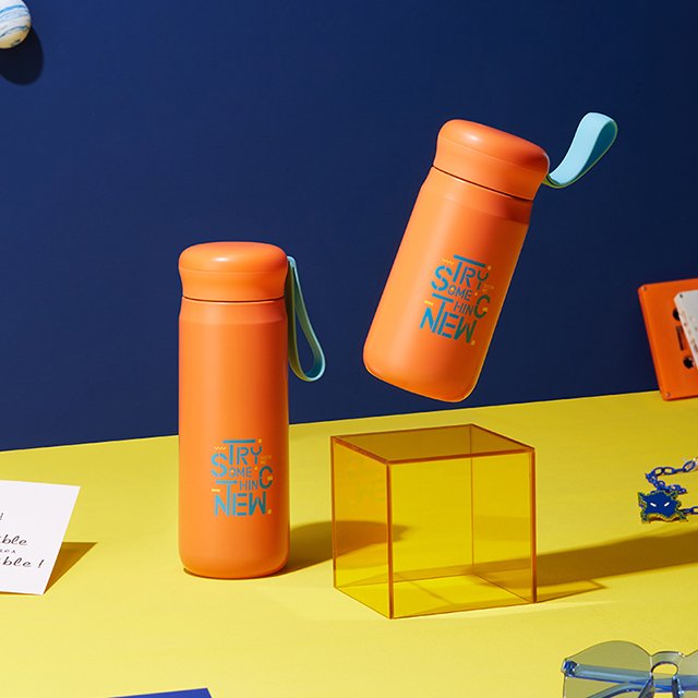 Vacuum Flask New Mug Water Bottle With Custom Logo 570ML Coffee mug Fashion 304SUS Insulate Portable Tumbler Bottle