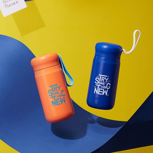 Vacuum Flask New Mug Water Bottle With Custom Logo 570ML Coffee mug Fashion 304SUS Insulate Portable Tumbler Bottle