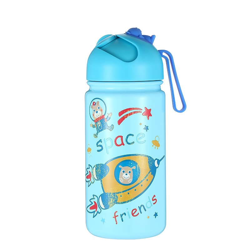 Kids Bottle Eco-Freindly Double Wall 304 Stainless Steel Water Bottle Insulated 14oz Vacuum Flask Bpa-Free