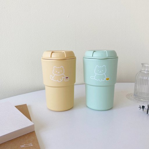 In Korea Best Selling Product Customizable Tumblers Cups BPA FREE Plastic Bottles Double walled mug tumbler 12oz
