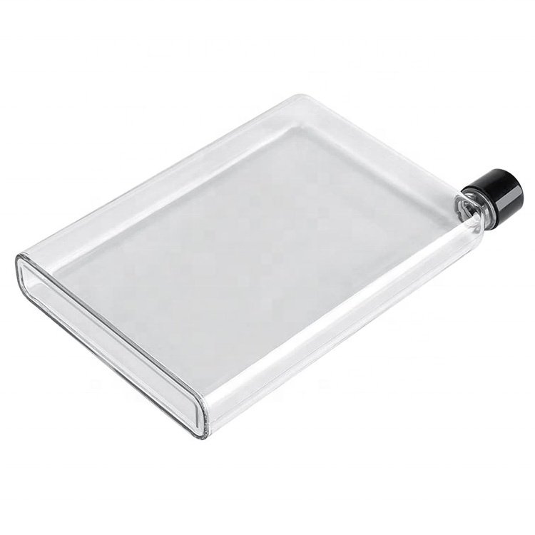 420ml Plastic Water Bottle Reusable Slim BPA Free Flat Water Bottle for School Activity Outdoor Gym Cycling Hiking