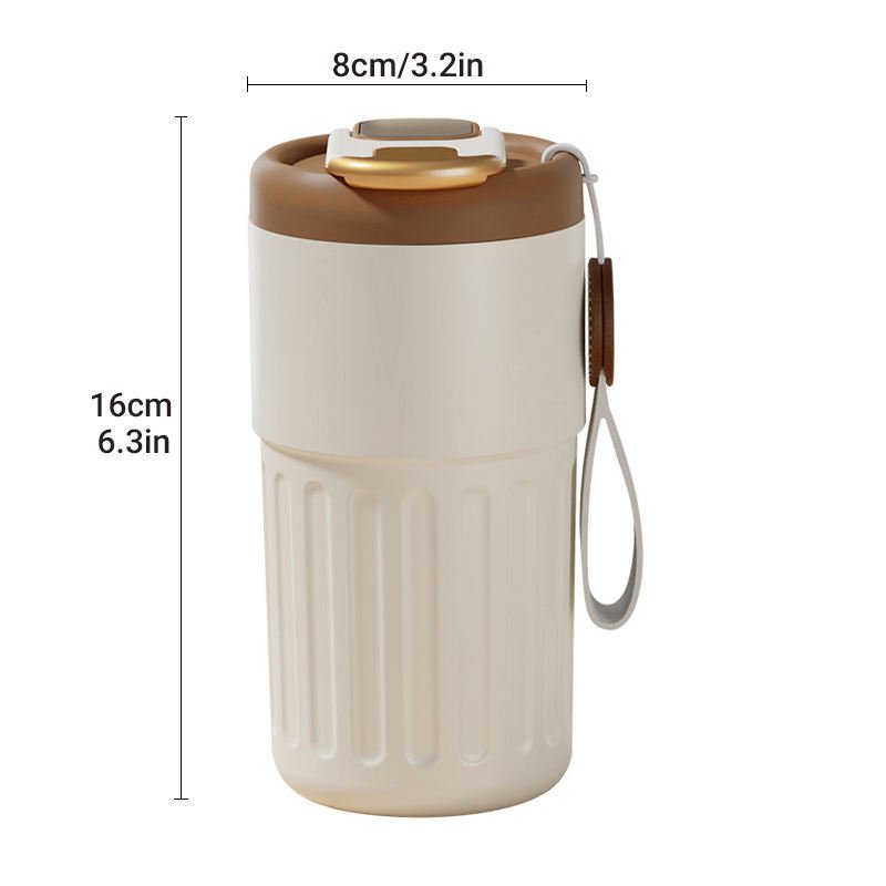 Creative Portable New Smart 450ml Coffee Mug Temperature Display Vacuum Thermo Cup Stainlessstainless Steelvacuum Flasks CLASSIC
